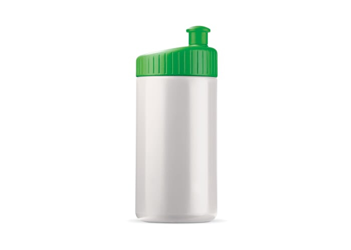 Gourde sport personnalisable 500 ml - Design Blanc / Vert